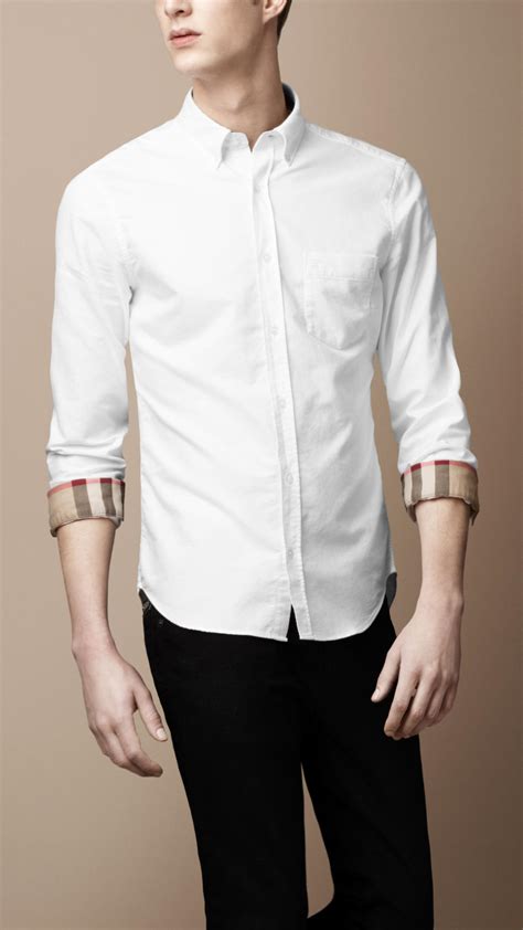 Burberry white shirt sale